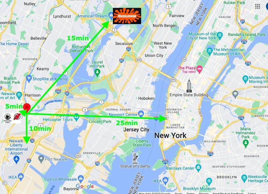Best Room To Visit Nyc-Subway Access Newark Exteriör bild